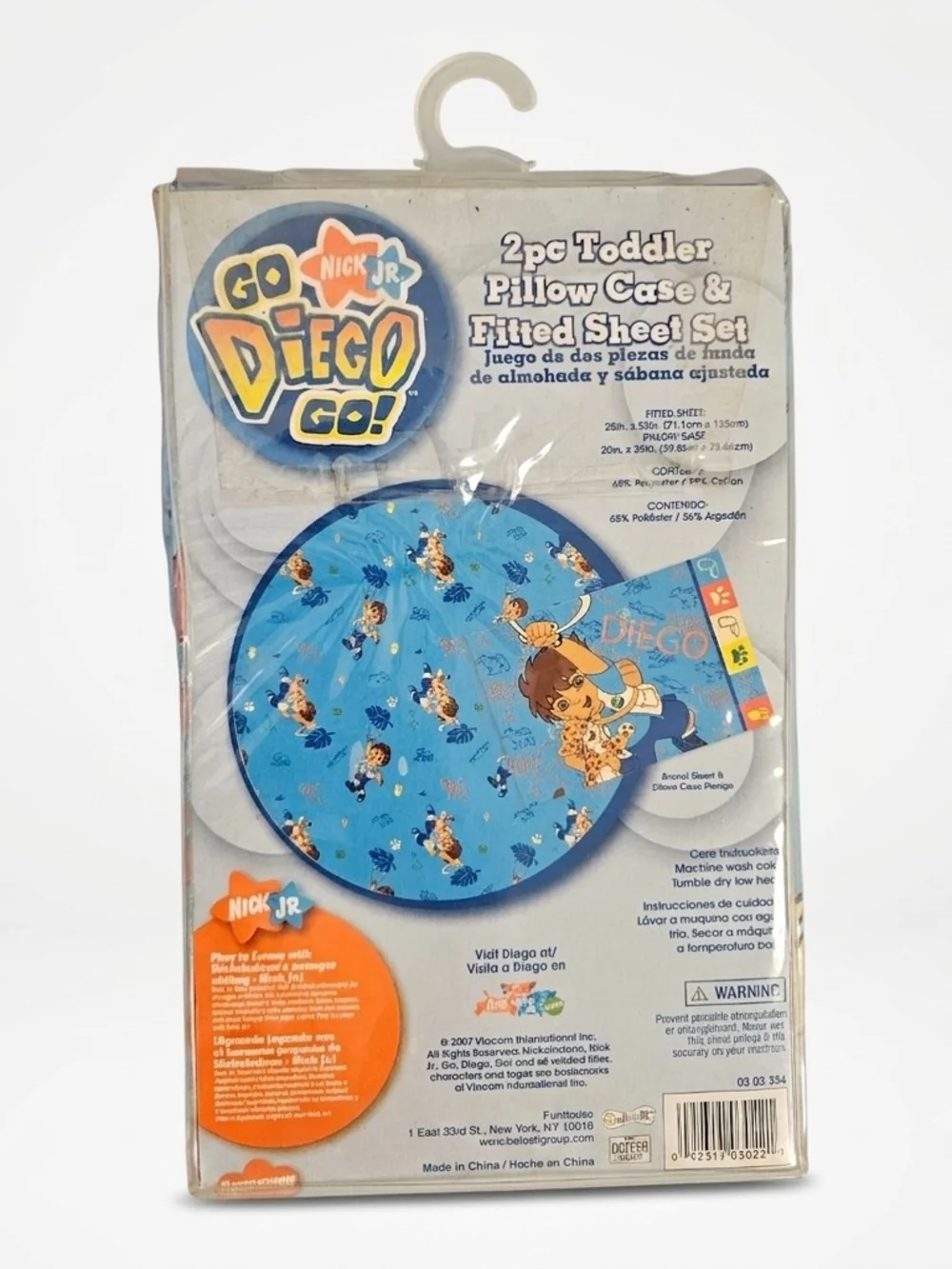 NWT 2007 Go Diego Go Toddler Bedding Set